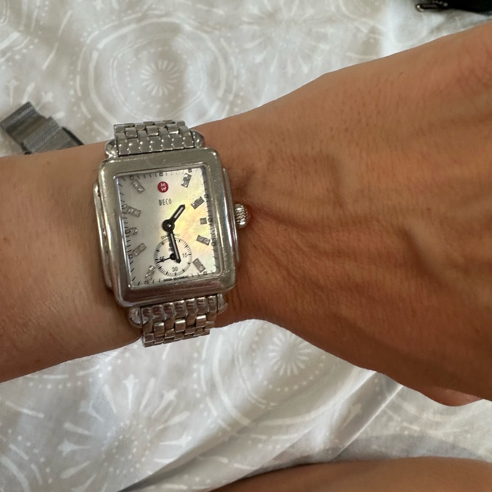 Michele mother of pearl Deco Watch - Picture 6 of 7